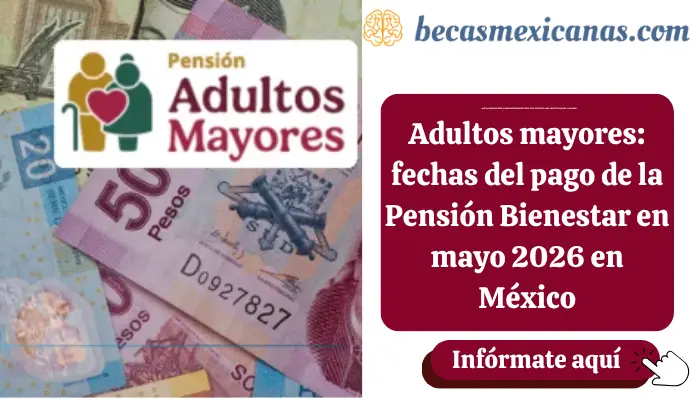Adultos mayores: fechas del pago de la Pensión Bienestar en mayo 2026 en México