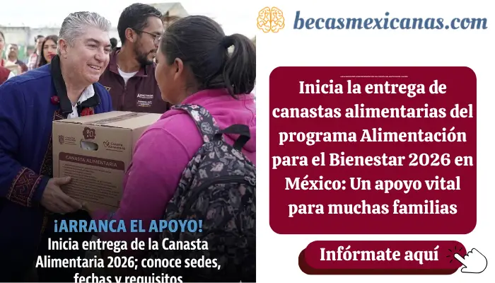 Inicia la entrega de canastas alimentarias del programa Alimentación para el Bienestar 2026 en México: Un apoyo vital para muchas familias