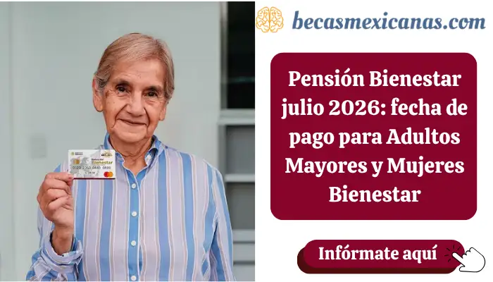 Adulto mayor consultando el pago de su Pensión Bienestar en un cajero del Banco del Bienestar